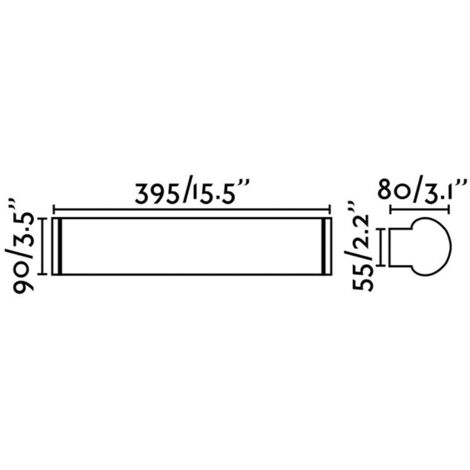 DANUBIO Aplique de pared bronce 12W 63604