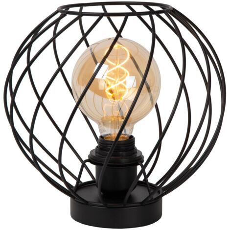 DANZA Lampe de tab.-Noir-Ø25