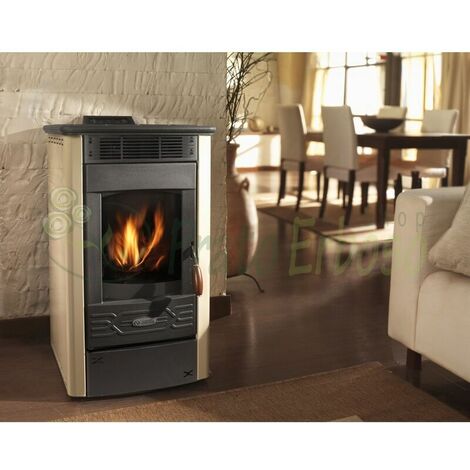 Daphne, 65 - Estufa de pellets de 5.5 Kw beige