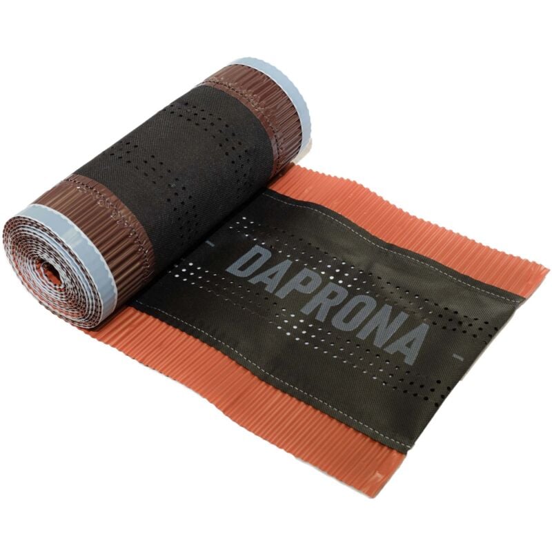 DAPRONA bande de faîtage, rouleau de faîtage Alu Super Vent 5m, faîtière enroulable pour une couverture optimale de l'épi de faîtage, colle super