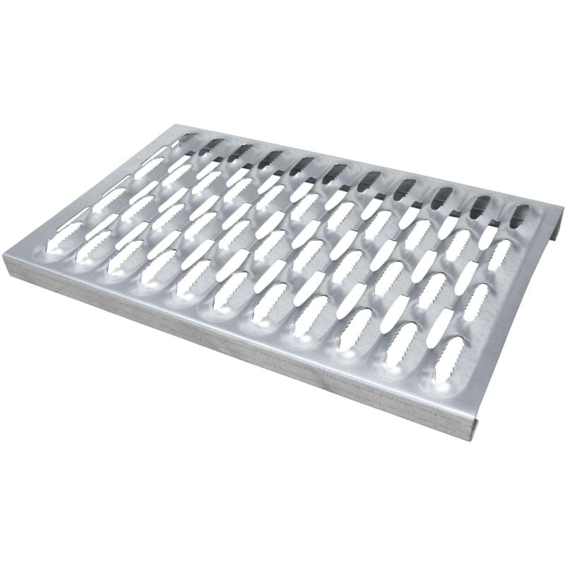 Caillebotis pour ramoneurs, Grille robuste, Utilisable comme issue de secours - argent, 100cm - Daprona