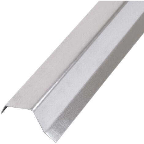 DAPRONA Dachblech Ortgangblech Giebelblech, 2m Silber Dacheindeckung Alublech für Flachdach und Steildach geeignet - 25mm