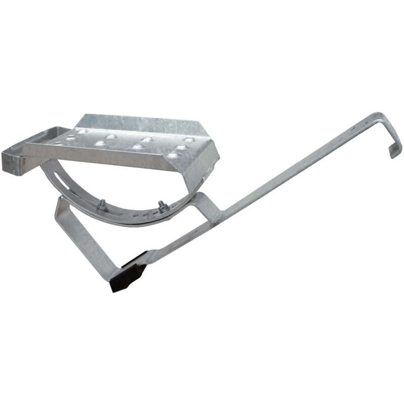 Daprona - Kit de marche de toit pour tuiles plates, marche de toit pour ramoneur, avec matériel de montage pour une marche sûre sur le toit - argent,