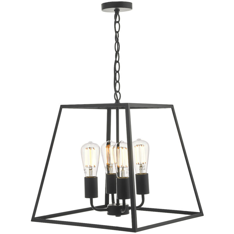 DAR ACADEMY - Lanterne noire, 4x E27 DAR ACADEMY - Lanterne noire, 4x E27