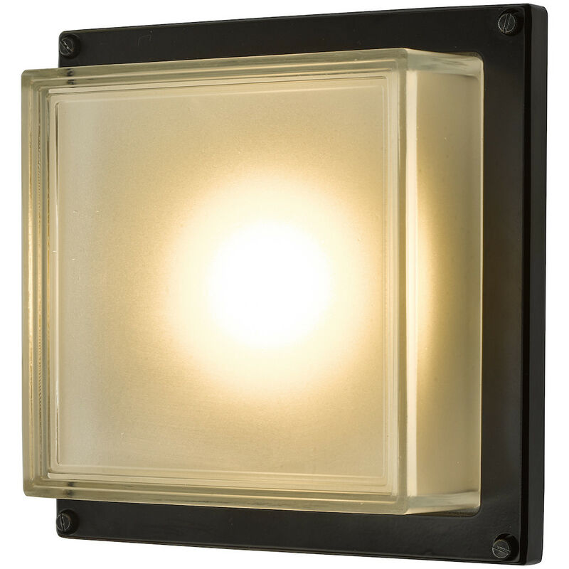 

AQUILINA - Lámpara de techo empotrada, lámpara de pared LED Negro Mate IP44 - DAR