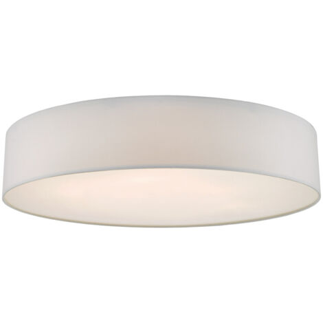 DAR CIERRO - Plafonnier cylindrique affleurant ivoire, 6x E27