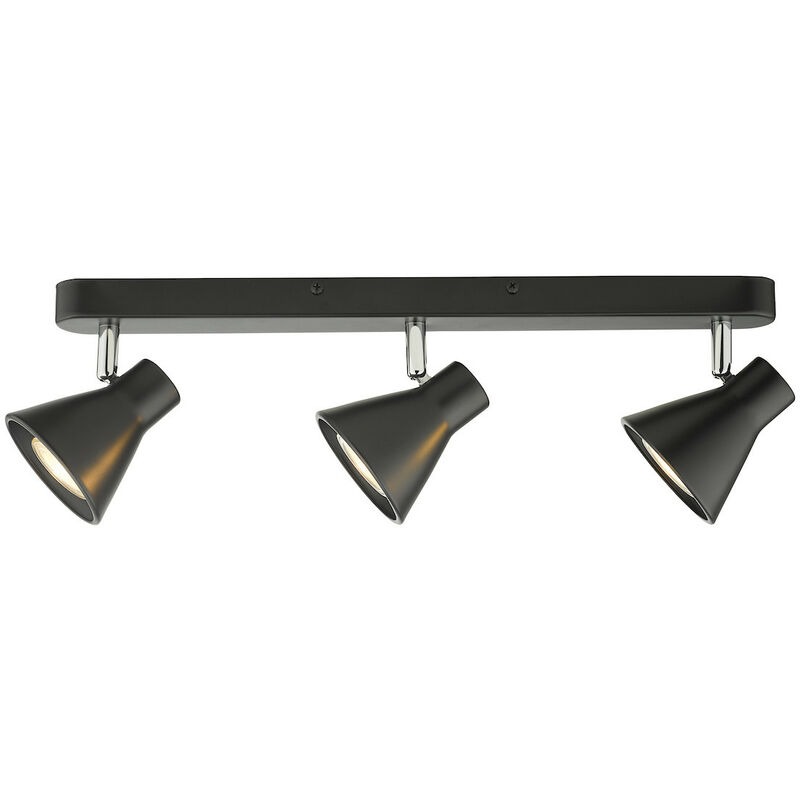 Image of Dar diza - Spotlight Bar Spotlight Nero Opaco, 3x GU10