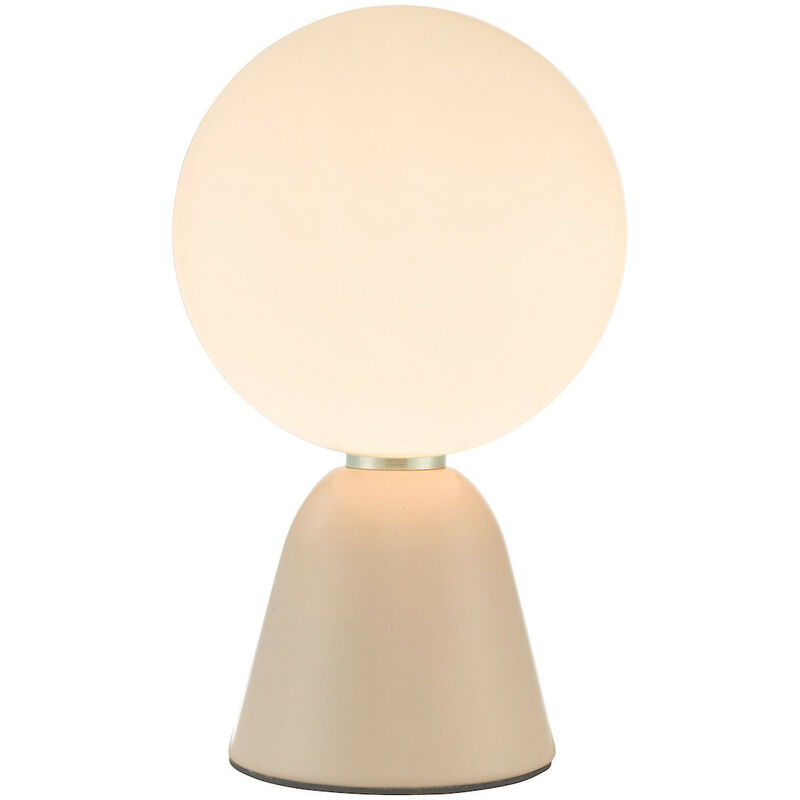 Image of Dar Lighting - dar francesca - Lampada da tavolo in vetro opalino rosa