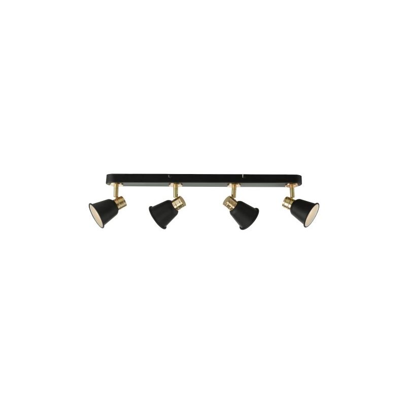 Dar fry - Spotlight Bar nero e oro rosa, 4x GU10