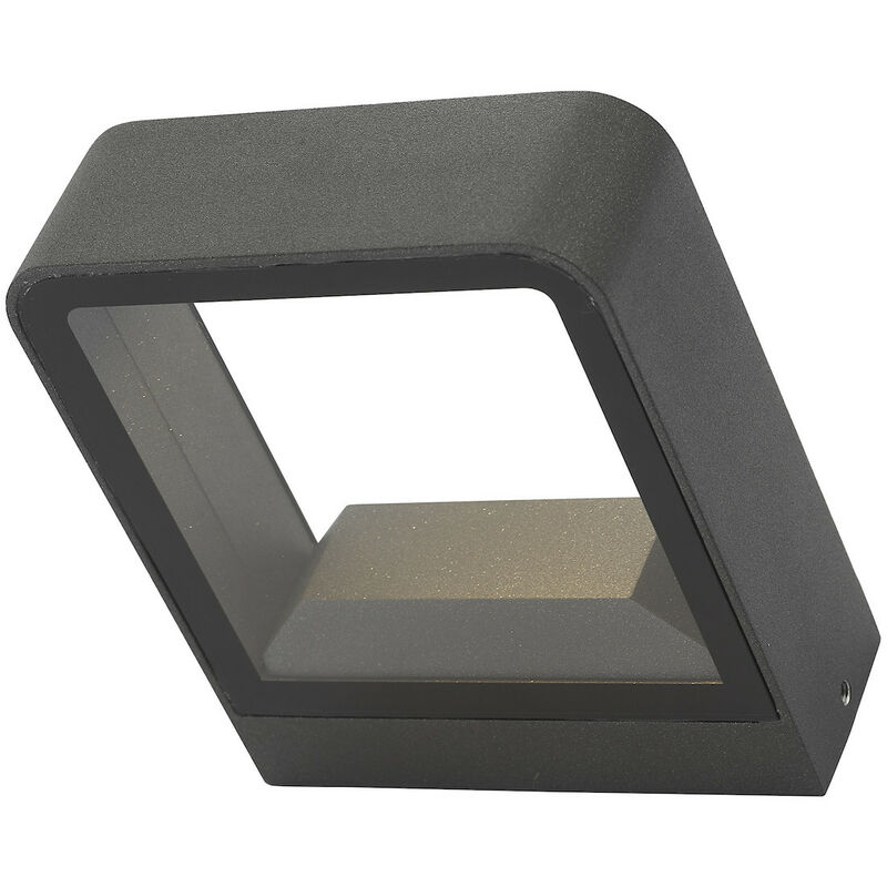 

MALONE - Aplique de pared Square Antracita IP65 LED - DAR