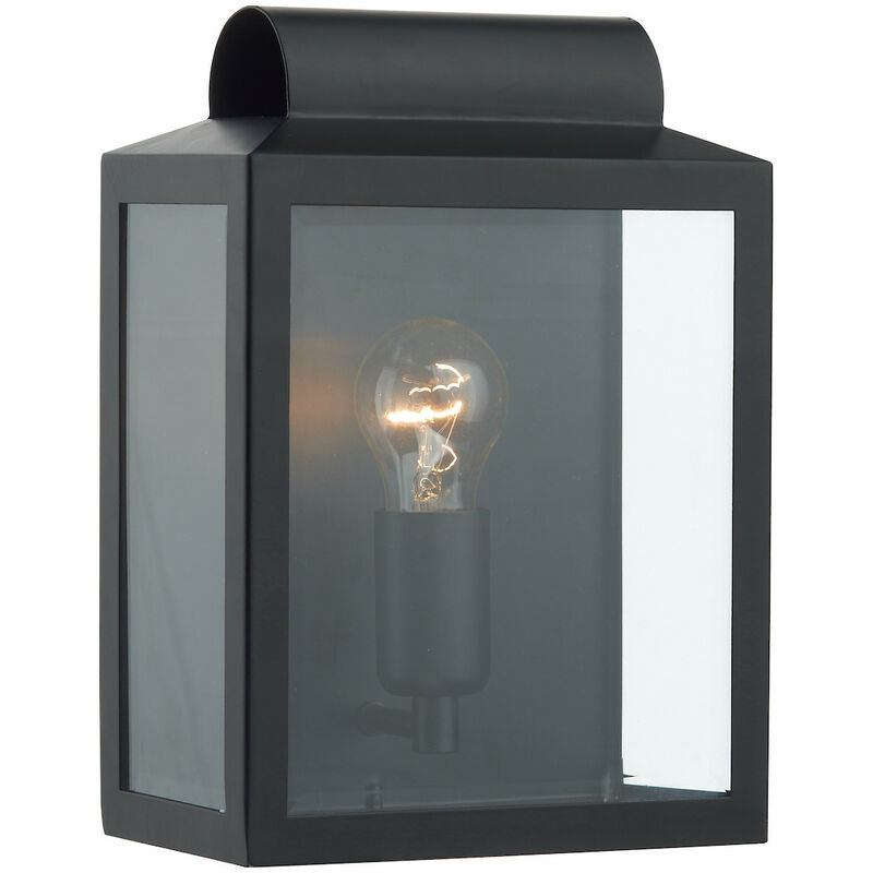Image of Dar Lighting - dar notary - Lanterna Rettangolo Applique Nera IP44