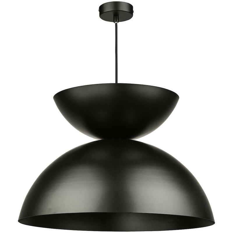 Dar Riya Plafoniera a Sospensione Cupola Nero