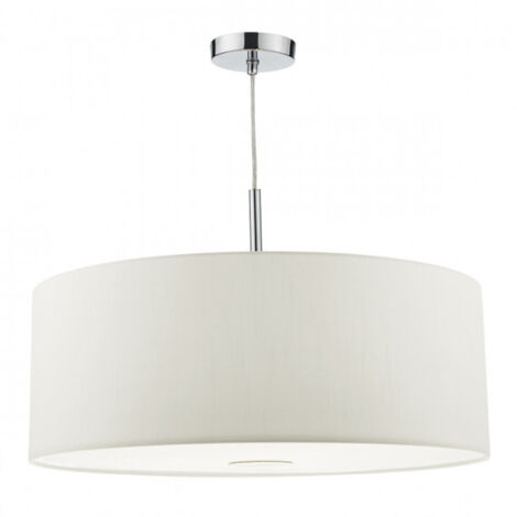 DAR RONDA - Suspension cylindrique 60 cm Blanc, 3x E27