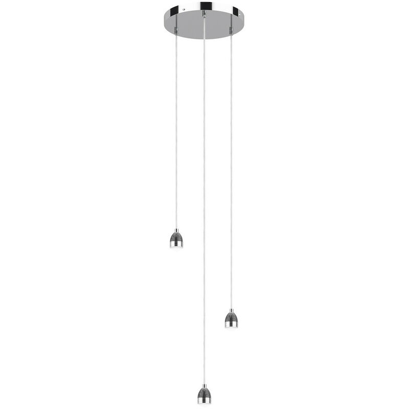 

SPL - Suspensión modular Cluster LED cromado pulido, 3x LED - DAR