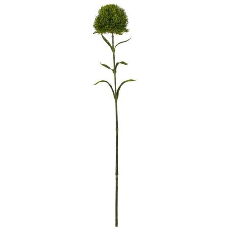 Dark Dianthus (Single Stem Flower) - Plastic - Height 53 cm - Green
