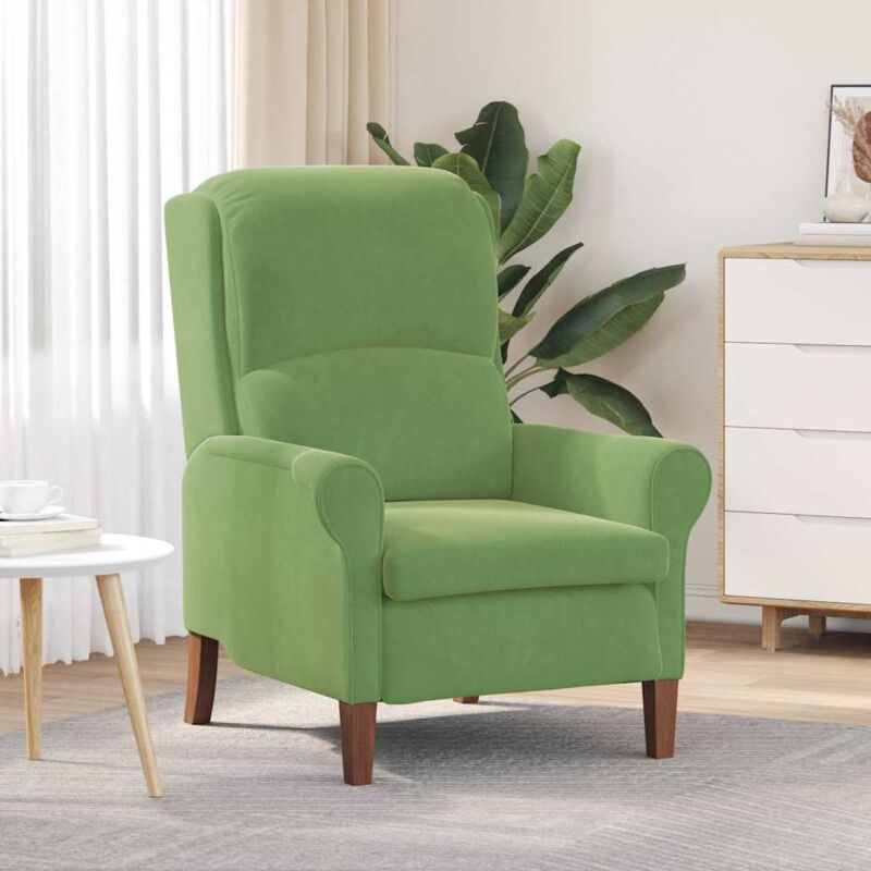 Armchair Light Green 76 X 94 X 102 Cm Velvet Vidaxl
