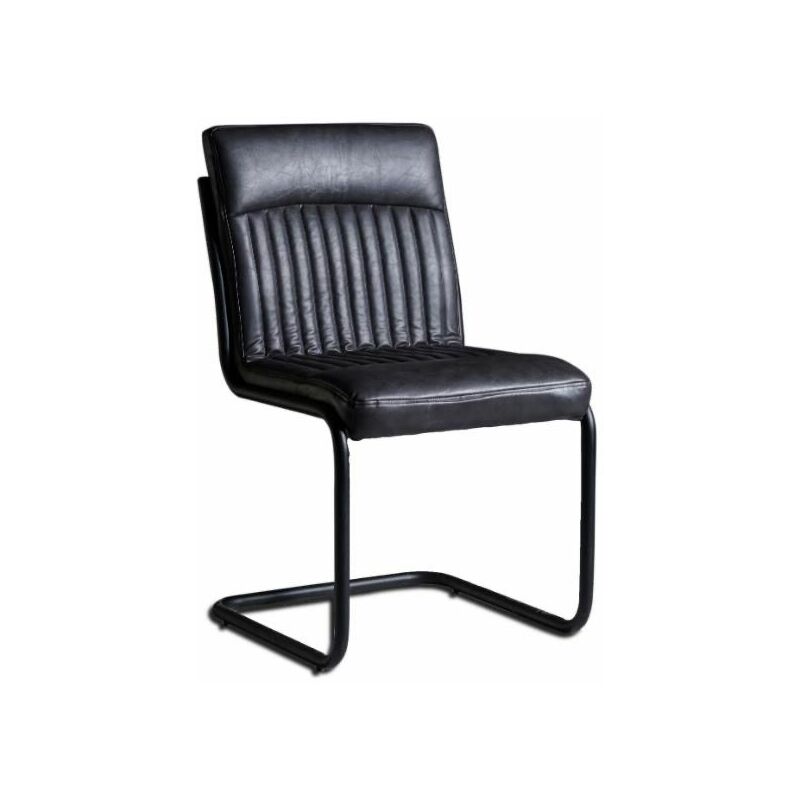 Dark Grey Modern Dining Chairs - Set of 2 - Grey