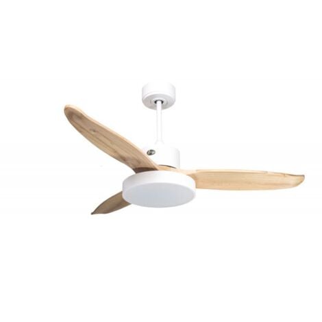KLASSFAN DarkWind Blanc, ventilateur déstratificateur avec lampe, régulateur thermique, re-circulateur d'air wifi thermostat
