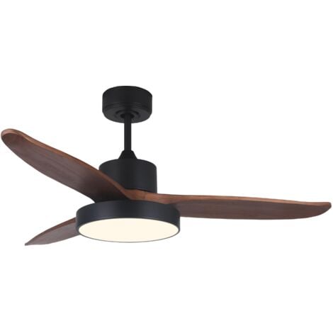 KLASSFAN Darkwind, un destratificateur et un ventilateur de plafond DC pales bois,point lumineux puissant dimable, wifi et thermostat.