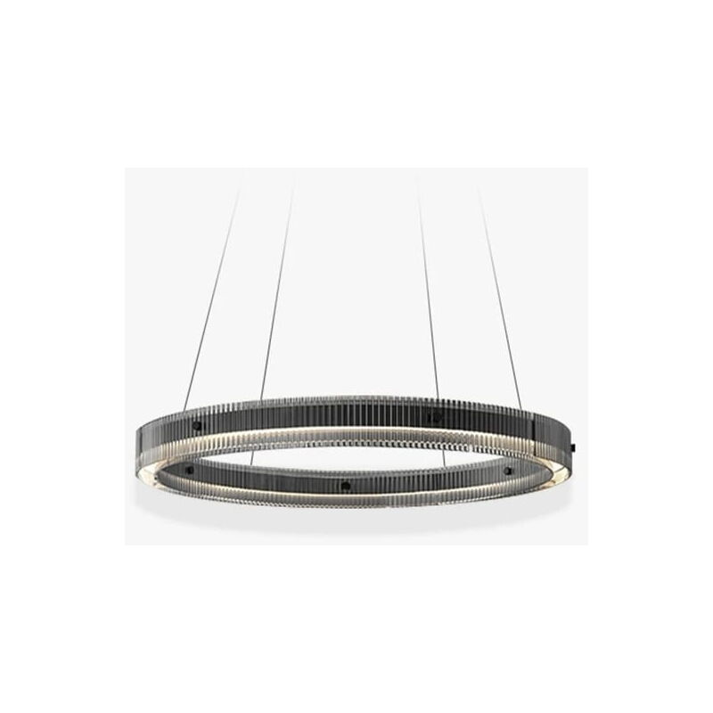 Darla - lampe lustre ronde moderne au dessus de la table, 60 cm, noir