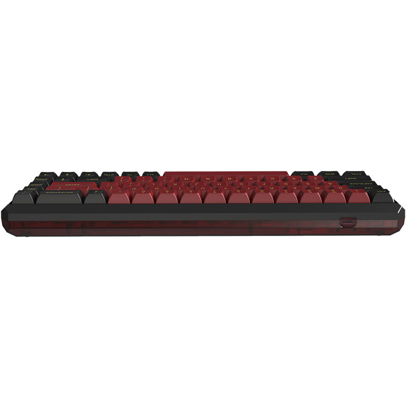 

K5 Wired + 2.4G Teclado mecanico inalambrico de modo dual 68 teclas Teclado RGB con interruptores azules Gateron GPro Rojo + Negro, Interruptor rojo