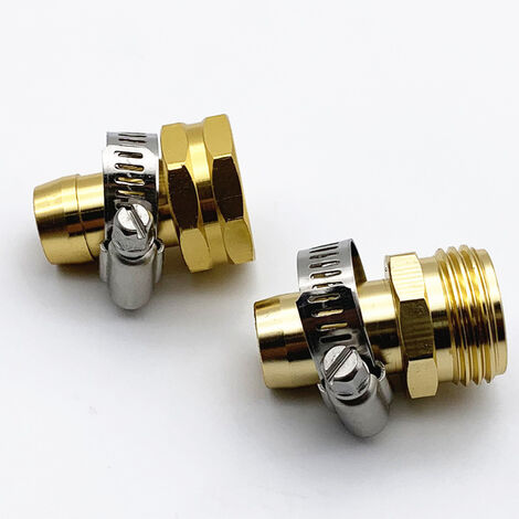 d'arrosage raccord Rapide Extensible Tuyau d'arrosage Male A Femelle Adaptateur Connecteur pour Robinet et Jet (2SETS)