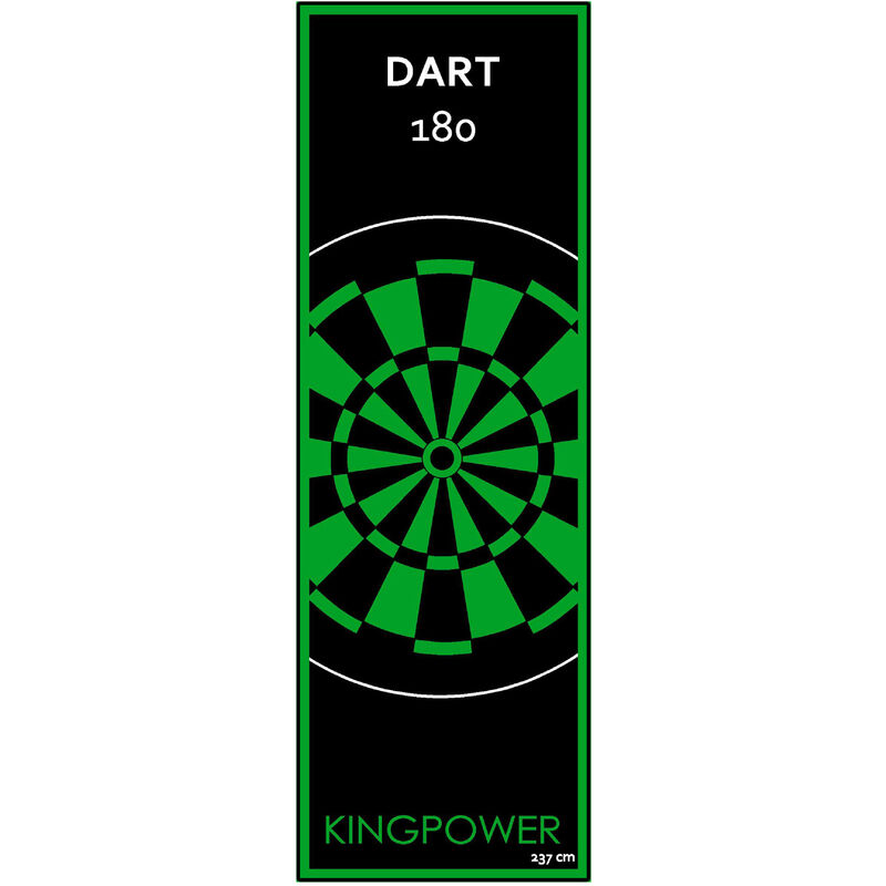 Dart Tapis 237 x 80 cm Darts Tournoi Fléchettes Paillet Kingpower