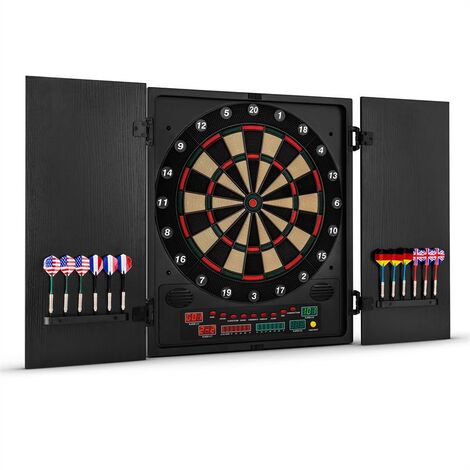 Dartmaster 180 Jeu de fléchettes électronique Embouts souples noir