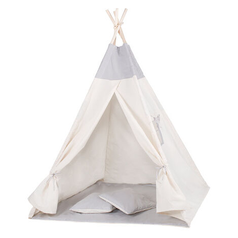 SPRINGOS Das graue Tipi-Zelt