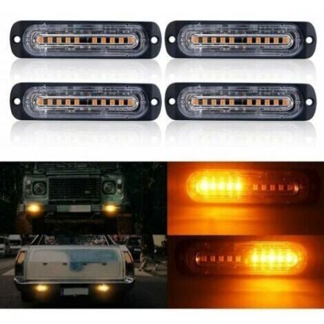 Das neue 4D-Modell verfügt über vier blinkende Balken mit 10 orangefarbenen LEDs, automatisches Blinken, 12V/24V-Stromversorgung und Sicherheitsbeleuchtung.