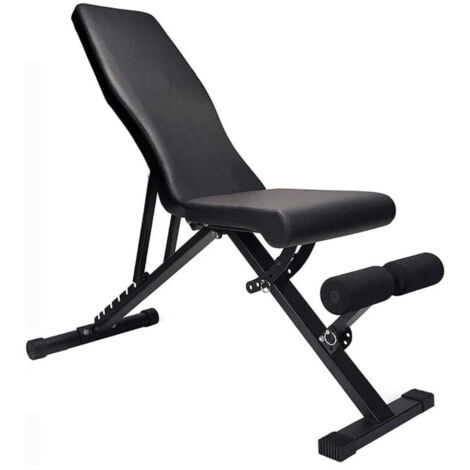 DASCK - Banc de Musculation Pliable Réglable 7 Niveaux, Support jusqu'à 250 kg Banc de Musculation Professionnel pour Maison