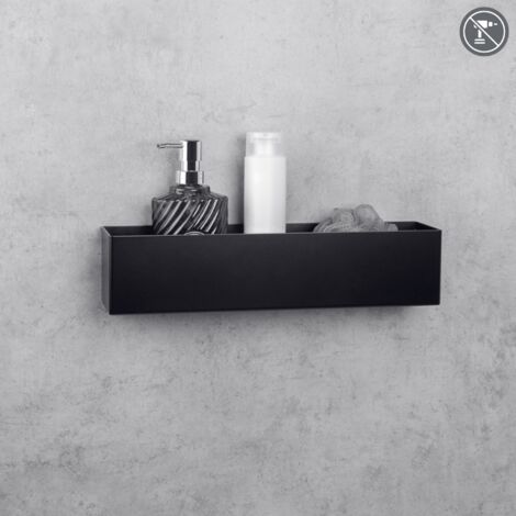 Scaffale Da Bagno Yago - 3 Ripiani In Vetro E Acciaio Cromato, 40x74x30 Cm