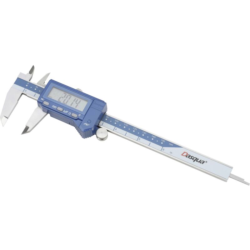 Dasqua 2015-2405 Pied à coulisse numérique IP67 résistant à l'huile Plage de mesure (max.): 150 mm acier inoxydable IP67 1 pc(s) R686892
