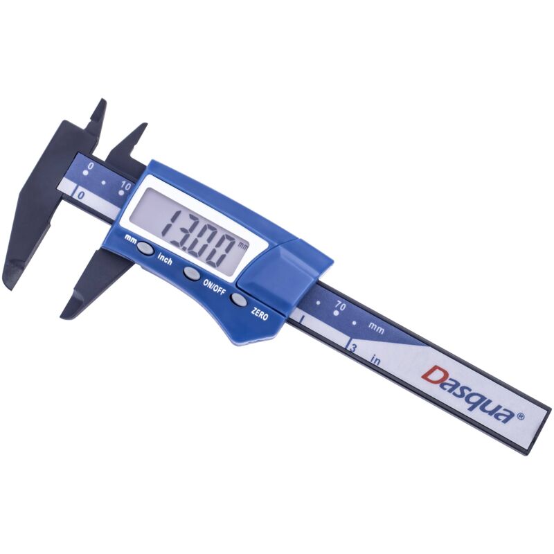 Dasqua 2035-0004 Pied à coulisse numérique en plastique 75 mm 1 pc(s) R686372