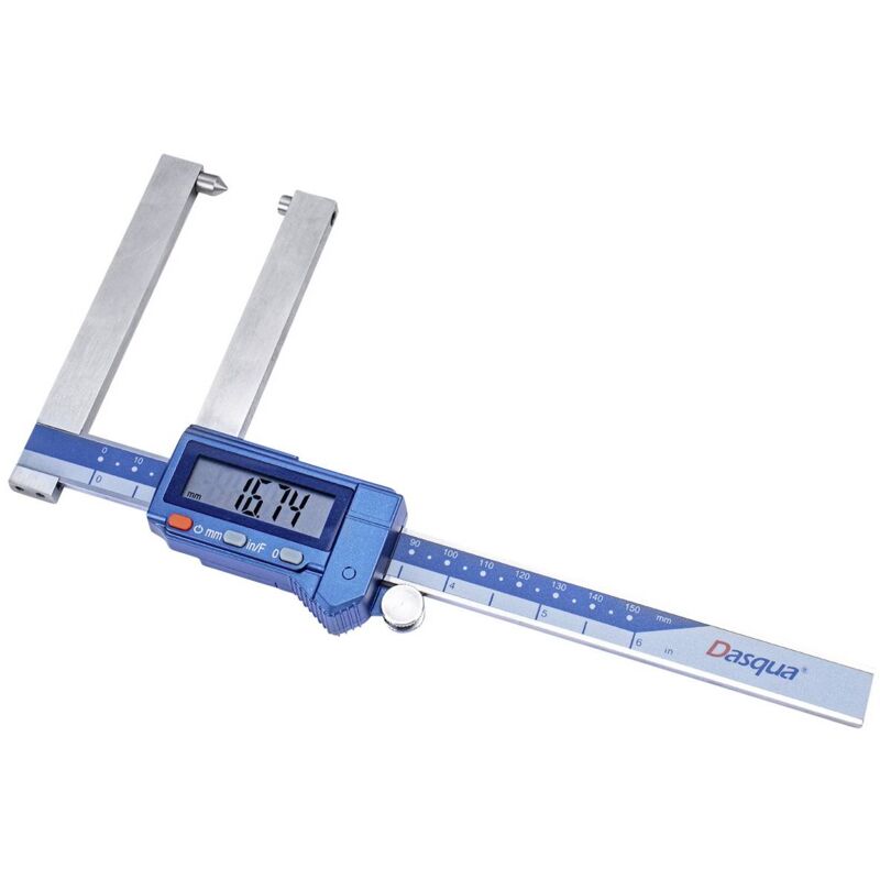 Dasqua 2240-0006 Pied à coulisse numérique pour disques de frein 150 mm acier inoxydable 1 pc(s) R686352