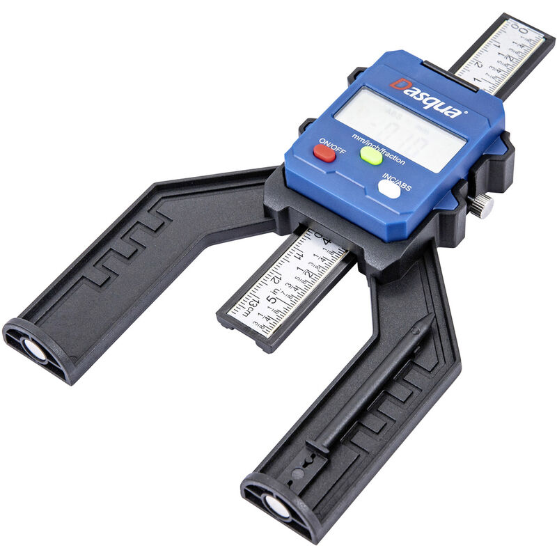 Image of Dasqua 2605-0015 Digitaler Tiefenmesser mit Magnet mit digitaler Anzeige Messbereich: 0-80 mm, Aufl