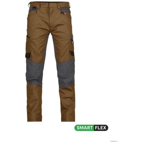 Dassy Stretch-Arbeitshose Helix PESCO41 200973 Gr. 52-STANDARD lehmbraun/anthrazitgrau