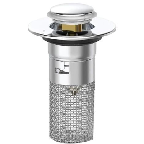 Datering Bonde de lavabo de salle de bain avec panier filtrant amovible - Baignoire anti-obstruction