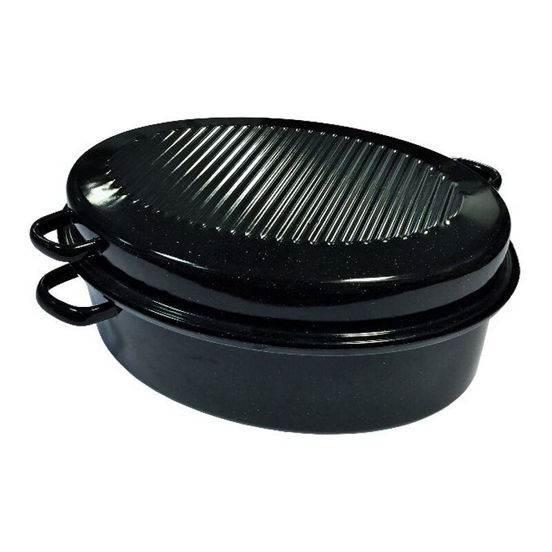 daubière acero esmaltado 34cm negro - k32711034 - kochstar -