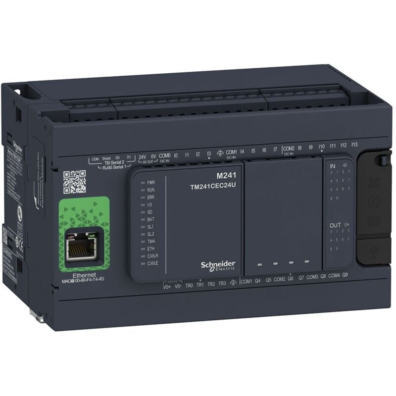 Schneider - TM241CE24R Ethernet Relay M241 24 en Compact Controller