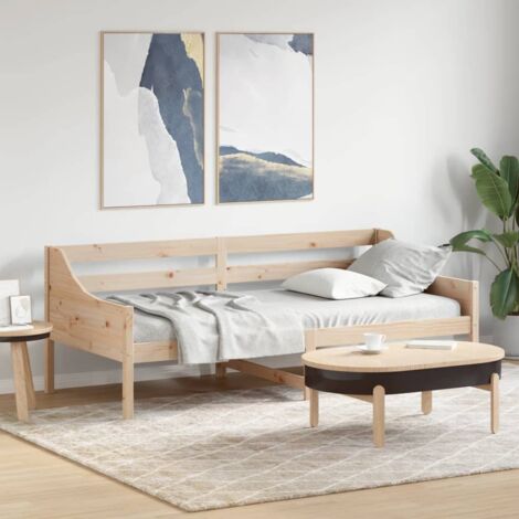 Day Bed without Mattress 80x200 cm Solid Wood Pine vidaXL