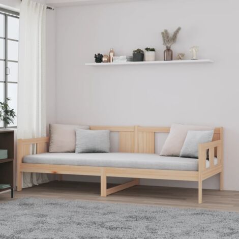 Day Bed without Mattress Solid Wood Pine 90x190 cm Single vidaXL
