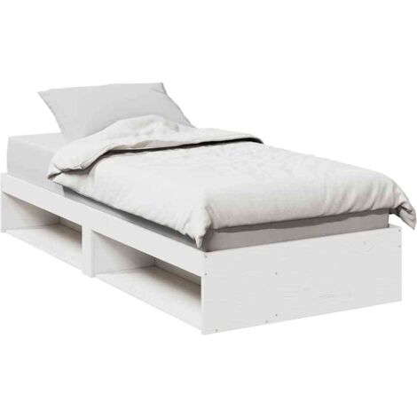 Day Bed without Mattress White 90x190 cm Solid Wood Pine vidaXL