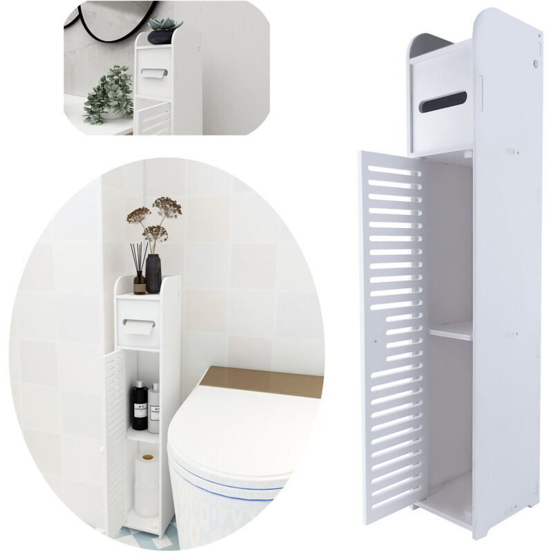 Dayplus - armoire de rangement de salle de bains grande hauteur armoire individuelle étroite meuble moderne