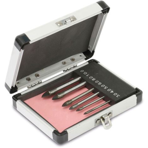 DAYTOOLS Glasbohrer in Alubox BS-G-6, 3...10 mm