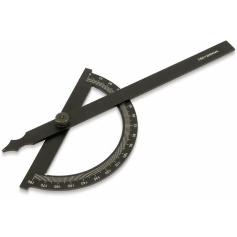 DAYTOOLS Halbkreis-Winkelmesser HWM-200, 180°, 150x200 mm