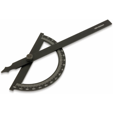 DAYTOOLS Halbkreis-Winkelmesser HWM-200, 180°, 150x200 mm