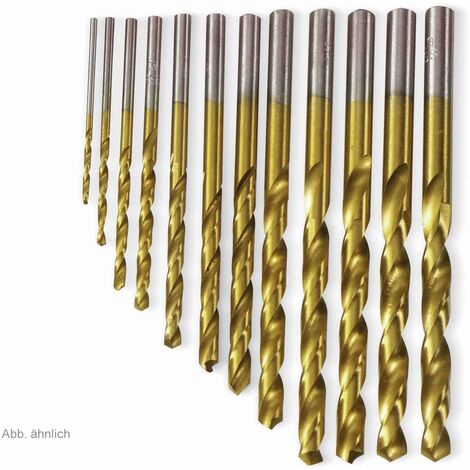 DAYTOOLS HSS-Spiralbohrer, titaniumbeschichtet, Ø 1,90 mm, 10 Stück