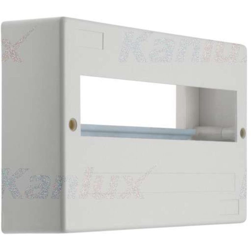 Kanlux - Tableau de distribution mural - 12 modules - Plastique blanc - IP30 - 63A Kanlux - Tableau de distribution mural - 12 modules - Plastique blanc - IP30 - 63A