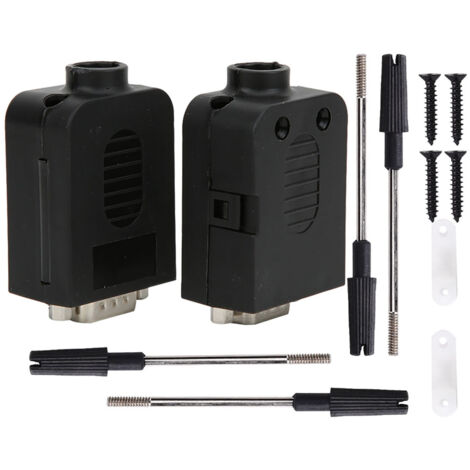DB9-Stecker auf Klemmenblock-Adapter, 2 Stück mit Schutzgehäuse